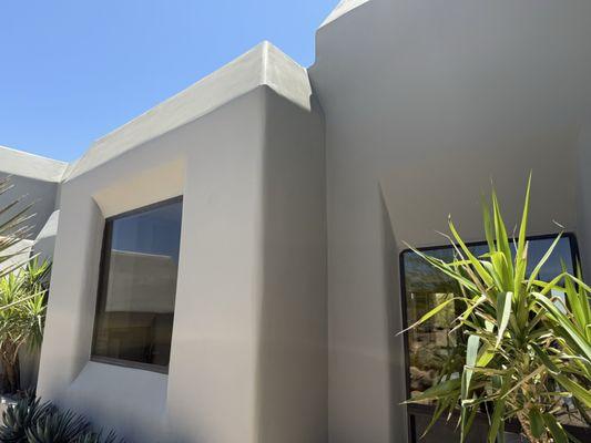 Parapet crack repairs