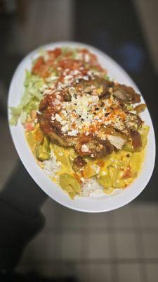 Crispy Chicken Curry Bowl