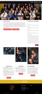 Website design done recently working with another freelancer.