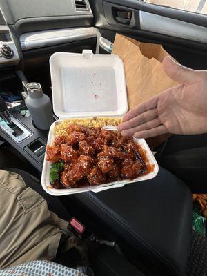 Sesame chicken combo