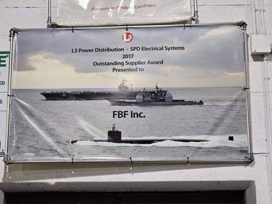 Outstanding Supplier Award