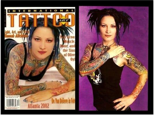 Red Madonna on forearm by Evan Mac