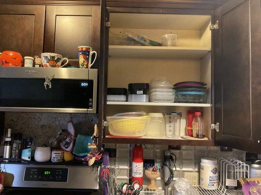 Tall, no depth cupboards