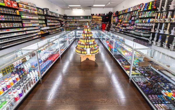 Glass selection, hookahs, detox