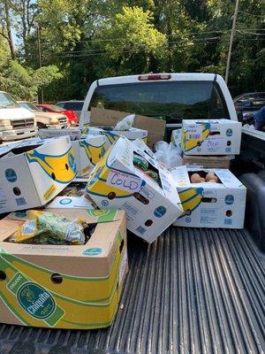 Random food giveaway