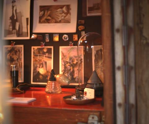 inside the gallery trailer