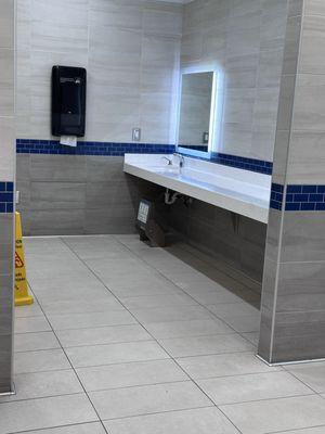 Counter space and a kid-friendly stool