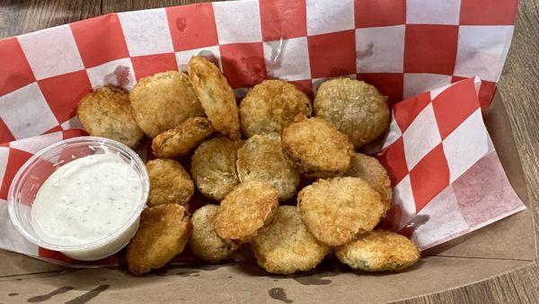 Fried pickles - yummy!!