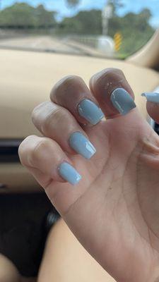 Beautiful, baby blue & perfect shape too