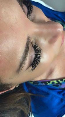 Double stack mink lashes by Jessie at Eyeconn in Posh Nail Bar