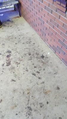 Not too clean out front