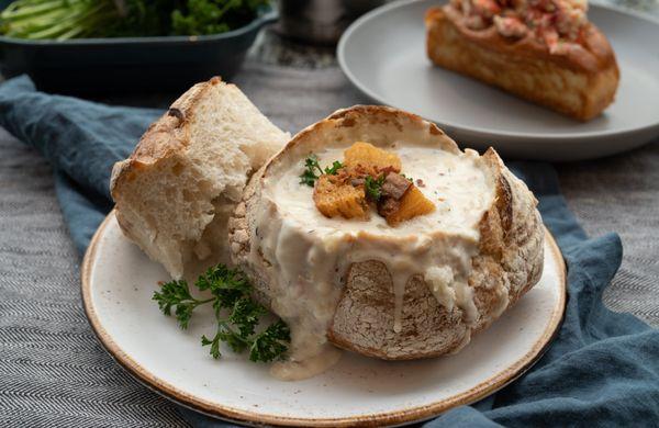 Clam Chowder Bread Bowl