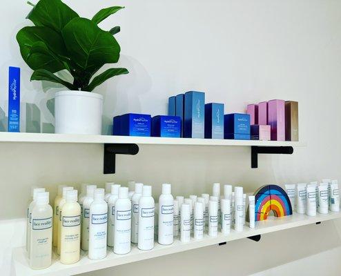 We proudly carry Hydropeptide and Face Reality products
