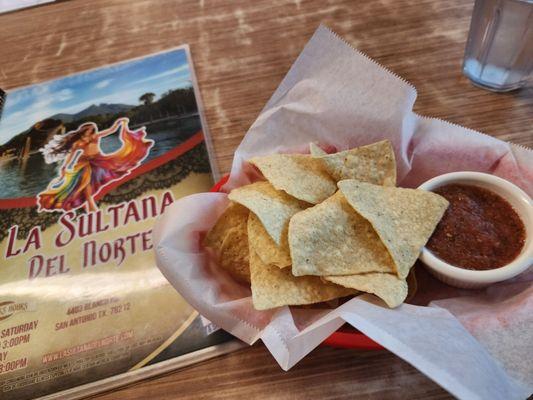 Salsa and chips
