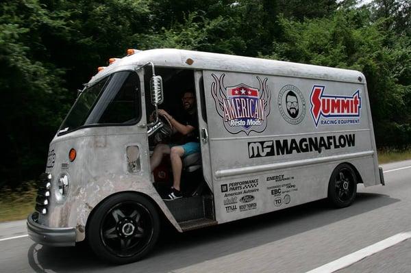 LS powered bread truck built for Rutledge Wood from Top Gear on History Channel.