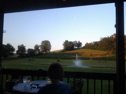 Very nice dinner at Winneauxs at the Cache River Winery