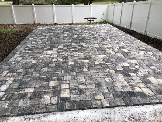 Pavers for my endless pool.