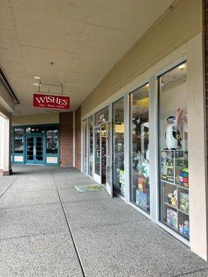 front of store
