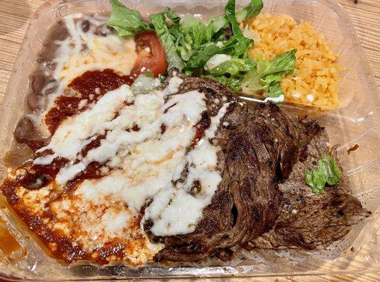 Carne Asada with Chile Rellenos