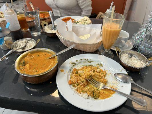 Delicious food , vegetarian Indian food