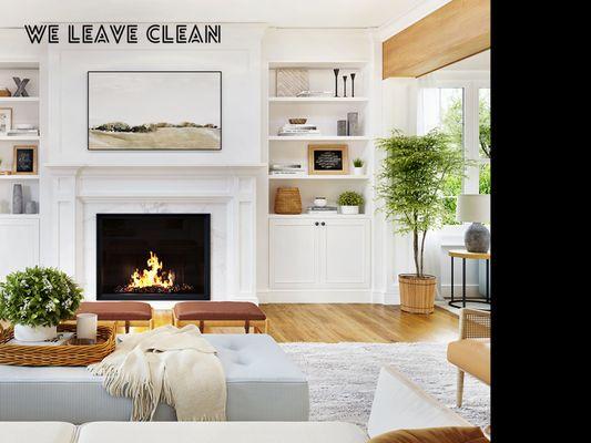 Discover the joy of a spotless living room! Relax in a space that feels fresh and inviting.