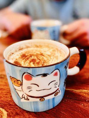Kitty Cups are very large! They make the best Giant Organic dark Chocolate mushroom coffees so much more fun OuiOui :)..