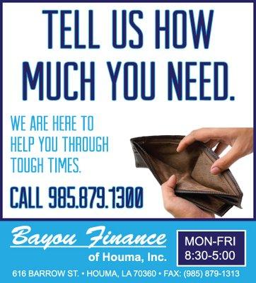 Bayou Finance of Houma
