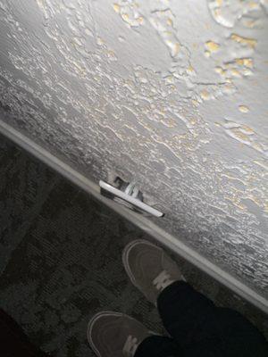 Outset with exposed wires