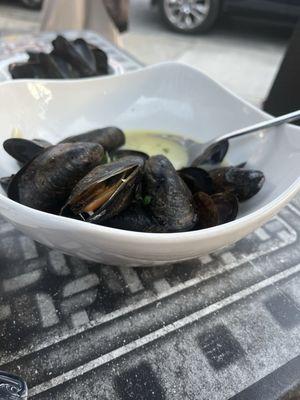 Mussels in garlic and wine
