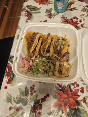 Tacos beef fajita