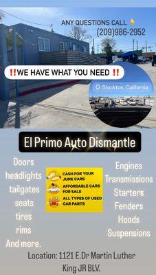 El Primo Auto Dismantle