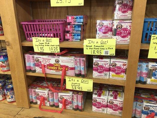 The manager was super helpful and they had all of the Gender Reveal fireworks we were looking for.