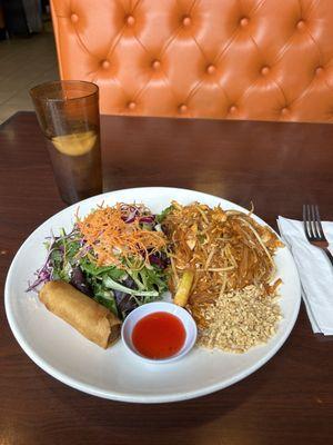 Excellent and generous lunch special (chicken pad Thai).