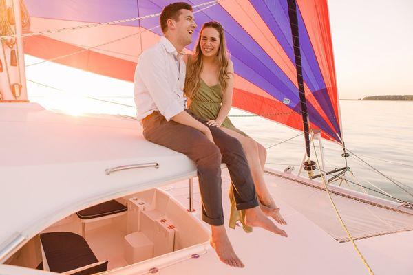Romantic sunset sail aboard Epiphany