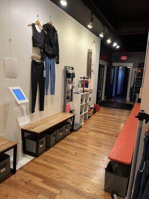 Entrance to yoga studio