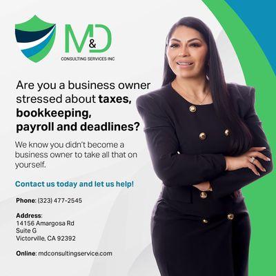 We handle all of your business taxes, bookkeeping, payroll, so that you never skip a beat and never miss a deadline.