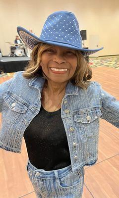 Boots and bangles fashion show model