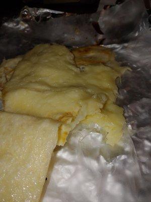 Steak quesadilla? They forgot the meat!