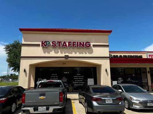 The front of KP Staffing Agency's Houston office
