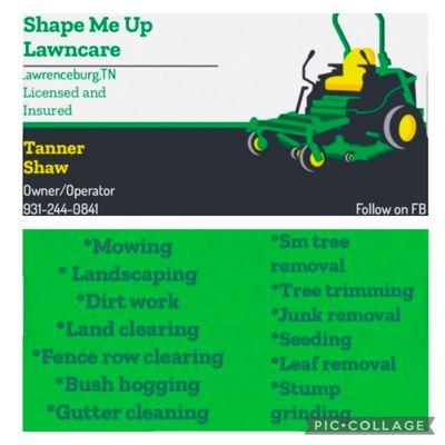 Shape Me Up Lawncare