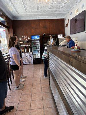 Seating and coffee bar!