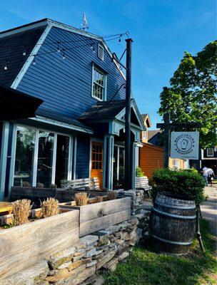 Outside (just past Mango's)