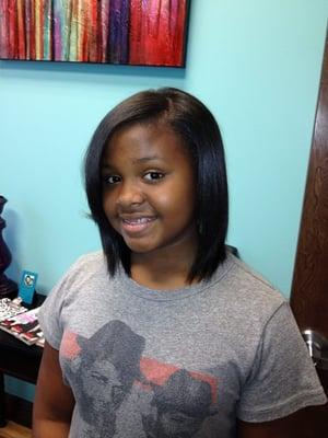 Natural Hair-Blow Dry/Flat Iron