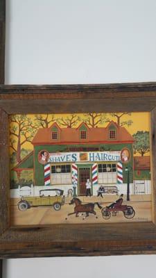 Mr. Barlow's sister painted this canvas 30 years ago, and gave it to him as a gift! I'd say art runs in the family#loveyourcraft