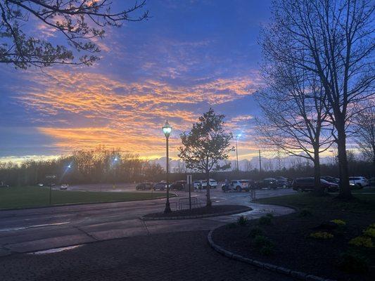 The outside of the entrance