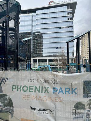 Phoenix Park under construction