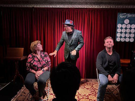 Audience participation portion of the show!