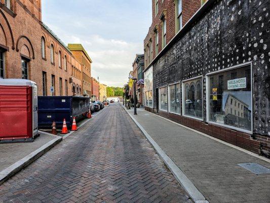 Looking South on Liberty St. in Downtown Cumberland