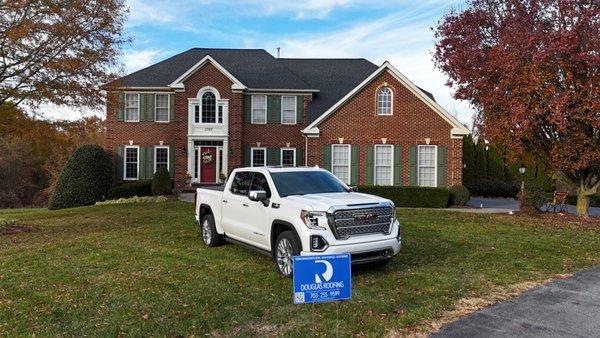 Roof replacement by Douglas Roofing