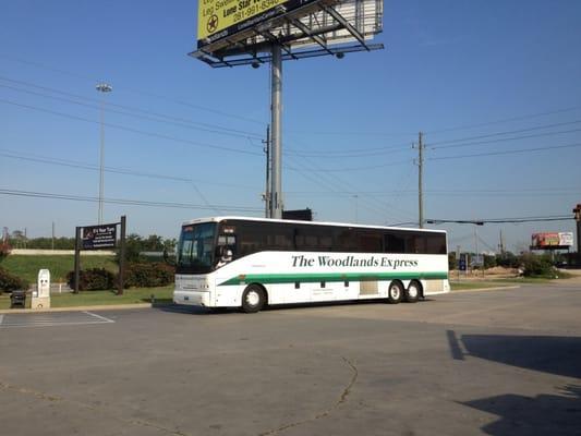 Transports work commuters M-F to Houston's major business areas